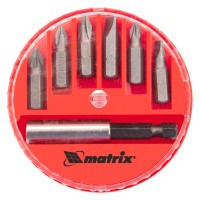 Набор бит с магнитным адаптером Matrix 11392 ( 7 предметов )