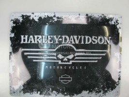 Знак винтажный Harley-Davidson "Skull" (череп) 40 x 30см