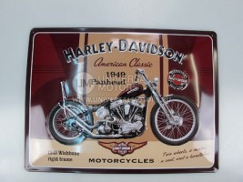 Знак винтажный Harley-Davidson American Classic Panhead (классический американский панхед) 40 x 30см