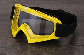 Очки кроссовые X600 Жёлтые, прозрачная линза