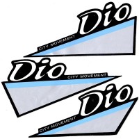 Наклейки (пара) (8х18) Dio city movement