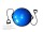 Полусфера гимнастическая надувная R2 с эспандерами и насосом (15748551952669)