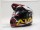Шлем (мотард) Ataki JK802 Rampage коричневый/жёлтый глянцевый (15905059392868)