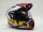 Шлем (мотард) Ataki JK802 Rampage коричневый/жёлтый глянцевый (15905059486375)