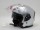 Шлем (открытый со стеклом) Ataki JK526 Solid серебристый глянцевый (16027574417165)