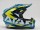 Шлем кроссовый Ataki JK801 Rampage синий/желтый глянцевый (16081323372944)