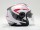 Шлем открытый YM-623 "YAMAPA", бело-красный (16182402785366)