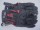 Перчатки мото HIZER AT-4132 (кожа/текстиль) Black/Red (1651588259285)