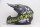 Шлем кроссовый HIZER 211 #2 black/green (подростковый) (16595194653876)