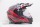 Шлем мотард HIZER B6196-1 #4 Black/Red (16595204124883)