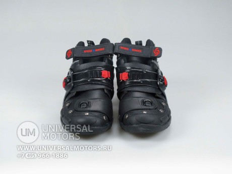 Ботинки мото облегченные, не высокие, черные, р-р 42-45 (A09002) (14115618767021)