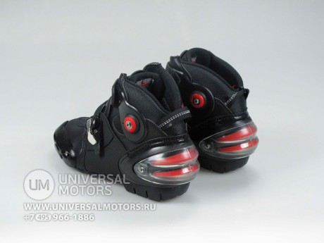 Ботинки мото облегченные, не высокие, черные, р-р 42-45 (A09003) (14115613297963)