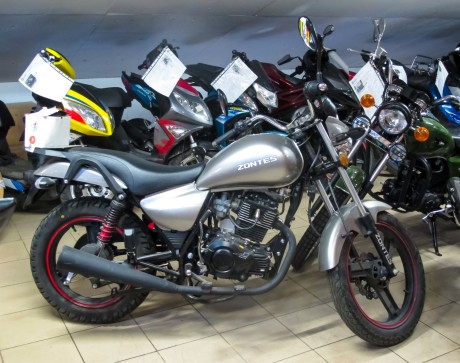 Мотоцикл Zontes Tiger ZT125-3A серый (14976202706072)