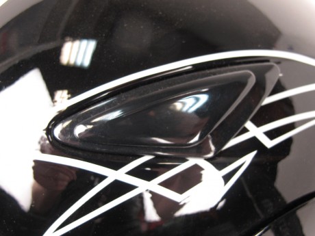 Шлем RSV Saturn DL Pins,  двойной визор, чёрно-белый (Black/White) (14644545123223)