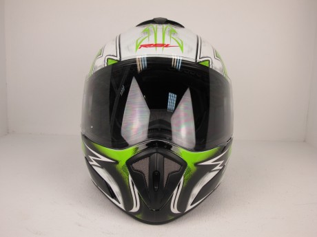 Шлем RSV Racer Dust  бело-зеленый (Dust Green) (14644548547639)