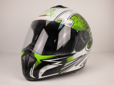 Шлем RSV Racer Dust  бело-зеленый (Dust Green) (14644548552812)