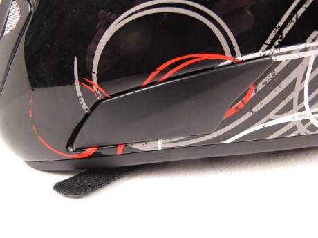 Шлем RSV Racer Flair,  чёрно-серебряно-красный (Flair Black) (14644538738503)