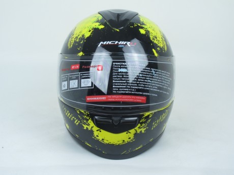 Шлем (интеграл) MI 136 Black&Yellow MICHIRU (15071158960156)