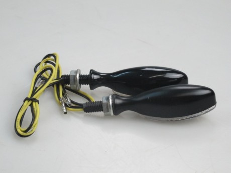 Фонарь боковой Мини (LED-001) светодиодный металл Черн (овальчик, вытянутый) (14470823051506)