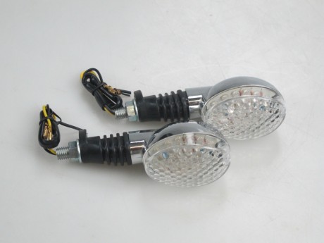 Фонарь боковой Мини (LED-002) светодиодный металл (овальчик, средний размер) хром (14470849521844)