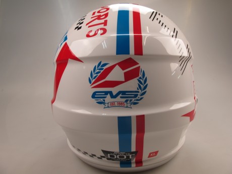 Шлем (кроссовый) EVS T5 RALLY белый/синий/красный глянцевый (14521787775855)
