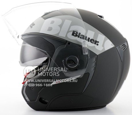 Шлем Blauer Mobil Jet Helmet Black/Gray (14322208227729)