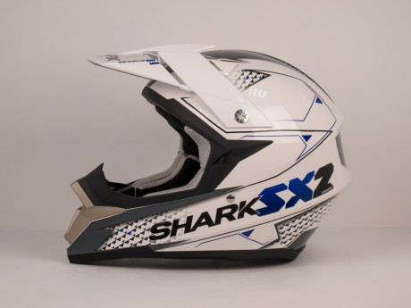 SHARK шлем SX2 Kamaboko Белый/Синий (1464509622311)