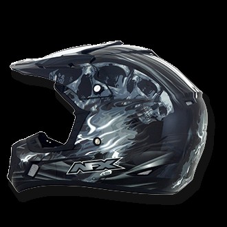 Шлем AFX FX-17 Inferno GLOSS BLACK MULTI (14424005214164)