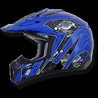 Шлем AFX FX-17 Gear BLUE MULTI (1442403757254)