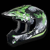 Шлем AFX FX-17 Stunt GREEN BLACK (14424145817303)