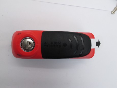 Замок мото.ABUS Trigger Alarm 350 Red 10mm на диск (15928987526542)