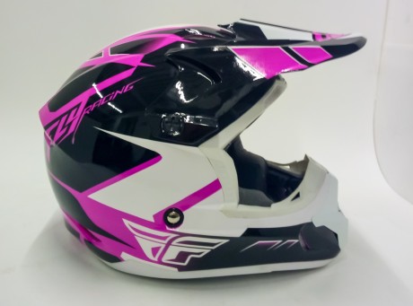 Шлем детский (кроссовый) Fly Racing  KINETIC IMPULSE розовый/черный/белый глянцевый (2015) (14895632027664)