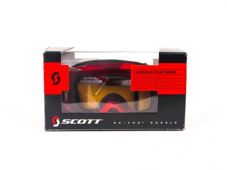 Очки SCOTT HUSTLE MX abstract red/clear Works (14660109343933)