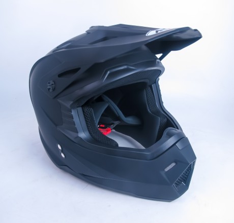 Шлем (кроссовый) Ataki MX801 Solid чёрный матовый (14939971617768)