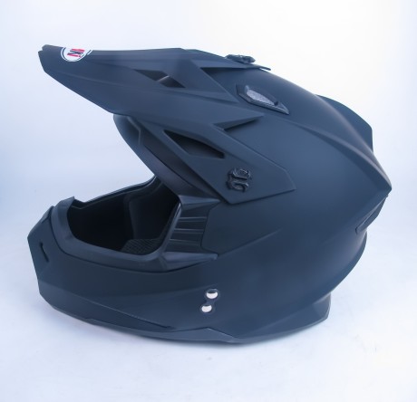Шлем (кроссовый) Ataki MX801 Solid чёрный матовый (14939971632474)