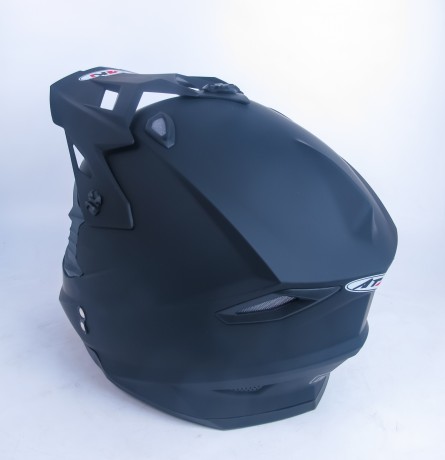 Шлем (кроссовый) Ataki MX801 Solid чёрный матовый (14939971638827)