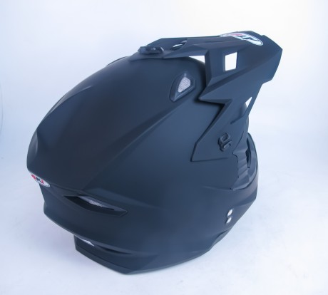 Шлем (кроссовый) Ataki MX801 Solid чёрный матовый (14939971653259)