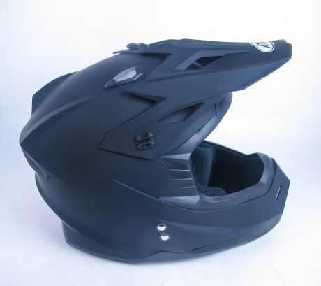 Шлем (кроссовый) Ataki MX801 Solid чёрный матовый (14939971660423)
