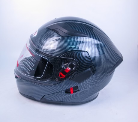 Шлем (модуляр) Ataki FF902 Carbon черный/серый глянцевый (14944250256203)
