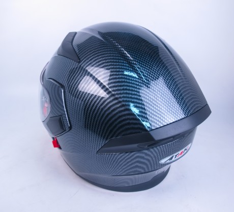 Шлем (модуляр) Ataki FF902 Carbon черный/серый глянцевый (14944250265303)