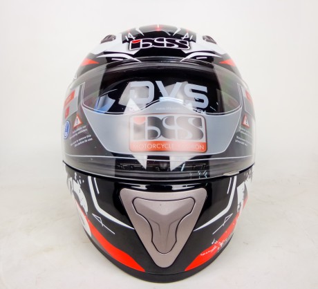 Шлем IXS интеграл HX 1000 STRIKE черно-бело-красный (14969174304155)