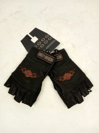 Перчатки Harley-Davidson Black без пальцев (15028952168192)