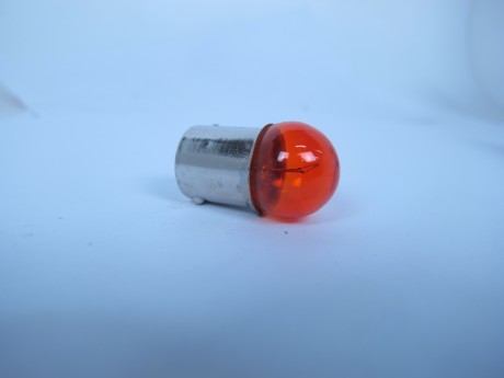 Лампа указателя поворота с цоколем G18-1C 12V10W оранжевая (15048582168265)