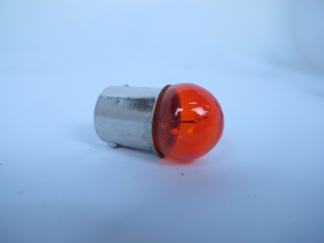 Лампа указателя поворота с цоколем G18-1C 12V10W оранжевая (15048582176959)