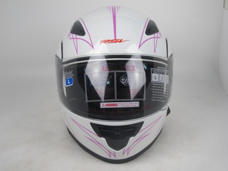 Шлем RSV Saturn DL Pins, бело-розовый (White/Pink) (15101546698593)