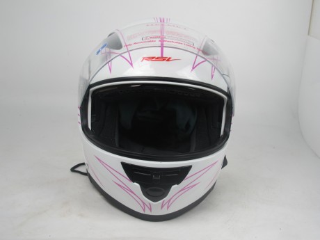 Шлем RSV Saturn DL Pins, бело-розовый (White/Pink) (15101546767054)