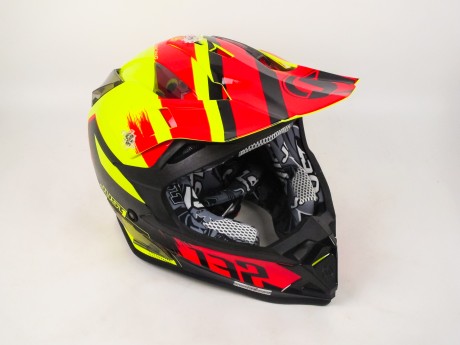 Шлем (кроссовый) JUST1 J32 PRO Kick черный/красный/желтый глянцевый (2018) (15175067732973)