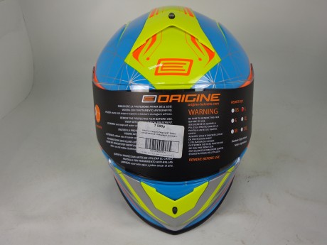 Шлем (интеграл) Origine GT Raider синий/желтый глянцевый (1528205404228)
