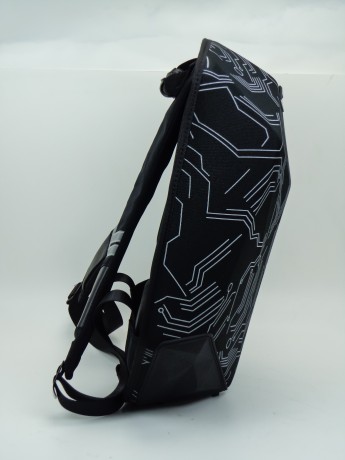  Рюкзак Diamond Backpack-Black Nylon with white lines (15333159550072)