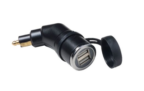 Адаптер-переходник c DIN коннектором с выходом на 2 USB Interphone (Cellularline) (15399442230904)